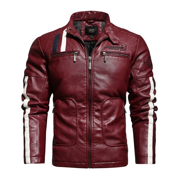 Western Racing car style motorcycle style men s leather jacket high-quality stand-up collar retro comfortable Windproof and warm fashion tra, Black
Western Racing car style motorcycle style men s leather jacket high-quality stand-up collar retro comfortable Windproof and warm fashion tra, Black