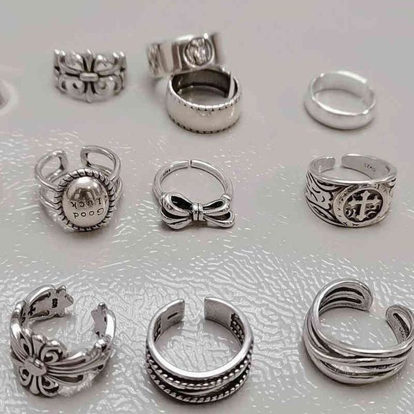 party favor chrome/hearts rings 925 sterling silver jewelry fashion trendy personality open ring thai cross men's and wo
party favor chrome/hearts rings 925 sterling silver jewelry fashion trendy personality open ring thai cross men's and wo