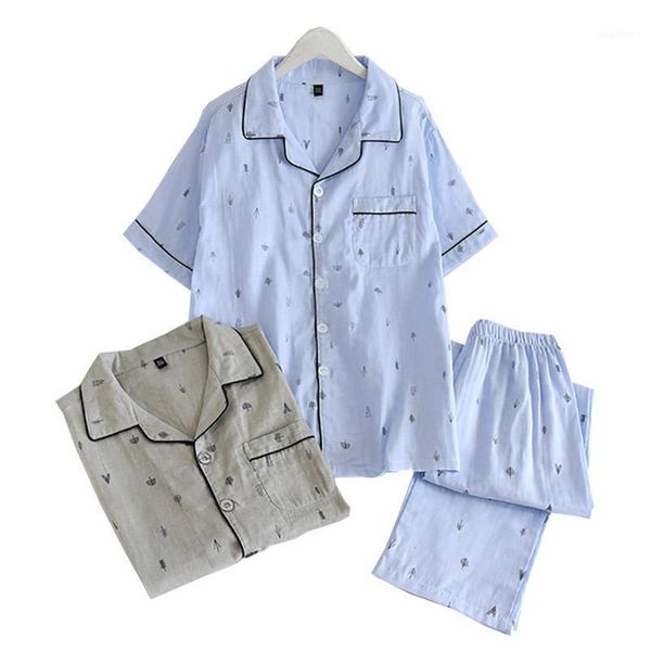 men's sleepwear summer spring pajamas set comfort gauze cotton turn-down collar casual wear solid color short sleeve+pants 2pcs, Black;brown
men's sleepwear summer spring pajamas set comfort gauze cotton turn-down collar casual wear solid color short sleeve+pants 2pcs, Black;brown