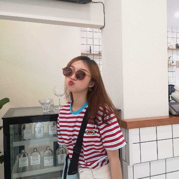golf wang golf rainbow stripe cotton round neck short sleeve t-shirt men and women hip hop bklb, White;black
golf wang golf rainbow stripe cotton round neck short sleeve t-shirt men and women hip hop bklb, White;black