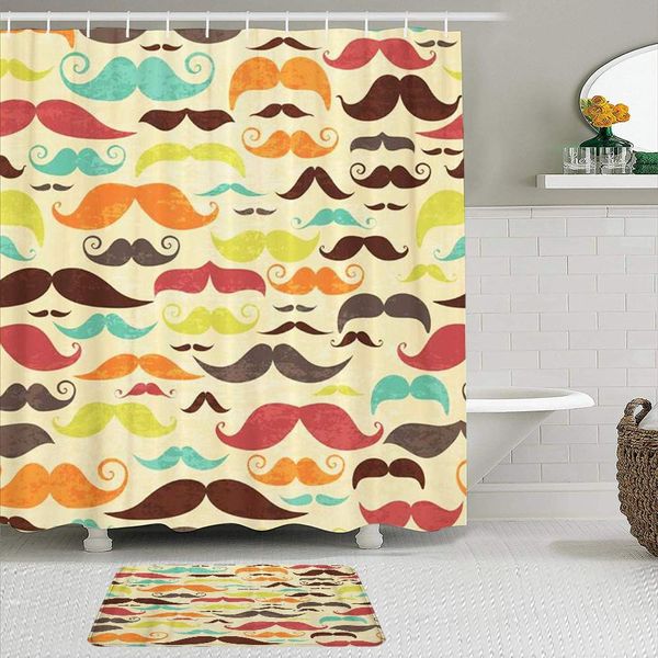 fabric shower curtain and mats set,hipster mustashe in vintage barber hair party aristocrat beard,waterproof bath curtains with
fabric shower curtain and mats set,hipster mustashe in vintage barber hair party aristocrat beard,waterproof bath curtains with