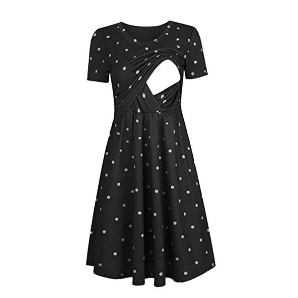 maternity dresses women pregnant nursing solid breastfeeding summer dress breastfeed clothes fashion, White
maternity dresses women pregnant nursing solid breastfeeding summer dress breastfeed clothes fashion, White