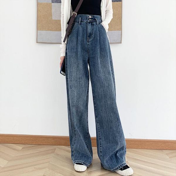 plus size vintage high waist women jean wide leg straight loose extra long jeans for tall s l xl, Blue
plus size vintage high waist women jean wide leg straight loose extra long jeans for tall s l xl, Blue
