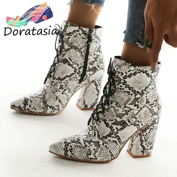 boots brand chic snake veins square high heels elegant office lady ankle booties shoes women, Black
boots brand chic snake veins square high heels elegant office lady ankle booties shoes women, Black