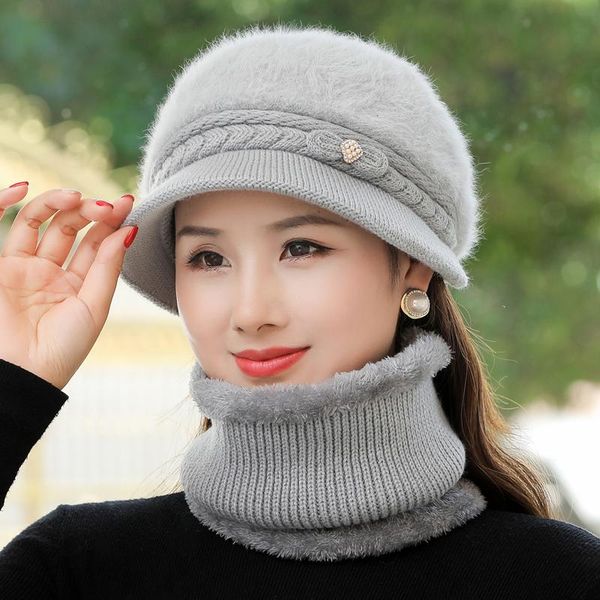 beanie/skull caps women winter hat keep warm cap add fur lined two pieces thick set for female casual bucket knitted, Blue;gray
beanie/skull caps women winter hat keep warm cap add fur lined two pieces thick set for female casual bucket knitted, Blue;gray