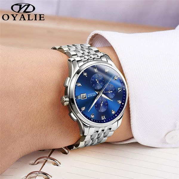 wristwatches oyalie men watch automatic mechanical multifunction calendar luxury waterproof fashion for business, Slivery;brown
wristwatches oyalie men watch automatic mechanical multifunction calendar luxury waterproof fashion for business, Slivery;brown
