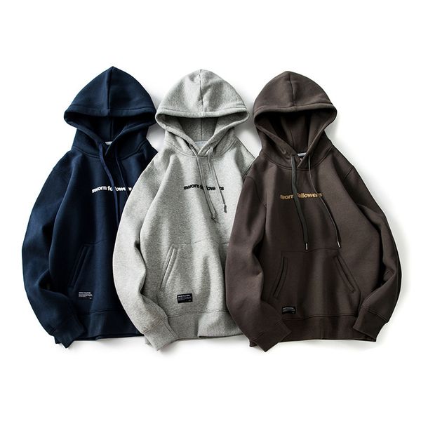 hoodies fashion fleece 2021 winter letter printed hooded men's loose plush thickened pullover, Black
hoodies fashion fleece 2021 winter letter printed hooded men's loose plush thickened pullover, Black