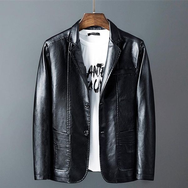 men's jackets leather jacket 2021 pu youth slim business lapel small suit flight motorcycle, Black;brown
men's jackets leather jacket 2021 pu youth slim business lapel small suit flight motorcycle, Black;brown