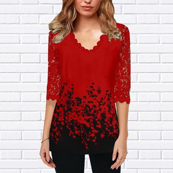 women's t-shirt travel streetwear office spring summer home basic floral printing v neck shopping casual women shirt middle sleeve dail, White
women's t-shirt travel streetwear office spring summer home basic floral printing v neck shopping casual women shirt middle sleeve dail, White
