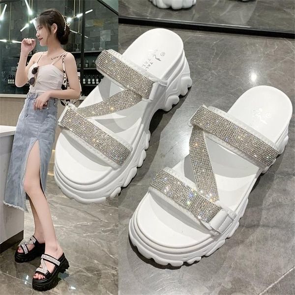 slippers casual solid color crystal women roman plus size muffin bottom slipper female sport style summer footwear versatile arrivals, Black
slippers casual solid color crystal women roman plus size muffin bottom slipper female sport style summer footwear versatile arrivals, Black