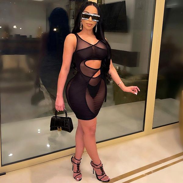 casual dresses black sleeveless hollowed-out irregular mesh dress party night see-through patchwork summer 2021, Black;gray
casual dresses black sleeveless hollowed-out irregular mesh dress party night see-through patchwork summer 2021, Black;gray