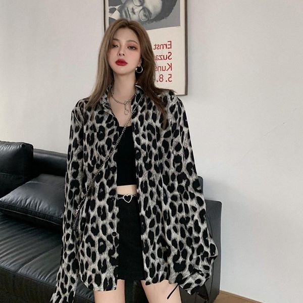 women's jackets design sense fried street leopard print long-sleeved spring and autumn be salt can sweet temperament long shirt, Black;brown
women's jackets design sense fried street leopard print long-sleeved spring and autumn be salt can sweet temperament long shirt, Black;brown