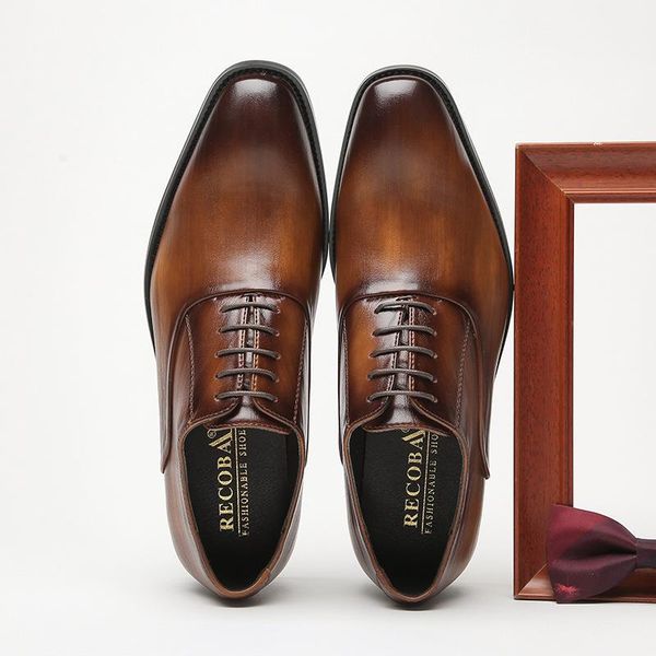 dress shoes x0024 men formal leather business casual office luxury male breathable oxfords, Black
dress shoes x0024 men formal leather business casual office luxury male breathable oxfords, Black