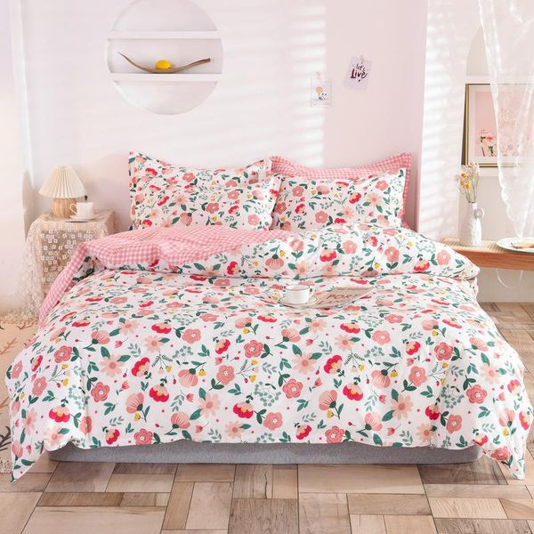 bedding sets small fresh set 100% cotton sleep euro family quilt cover sheet pillowcase single/large floral double bed
bedding sets small fresh set 100% cotton sleep euro family quilt cover sheet pillowcase single/large floral double bed