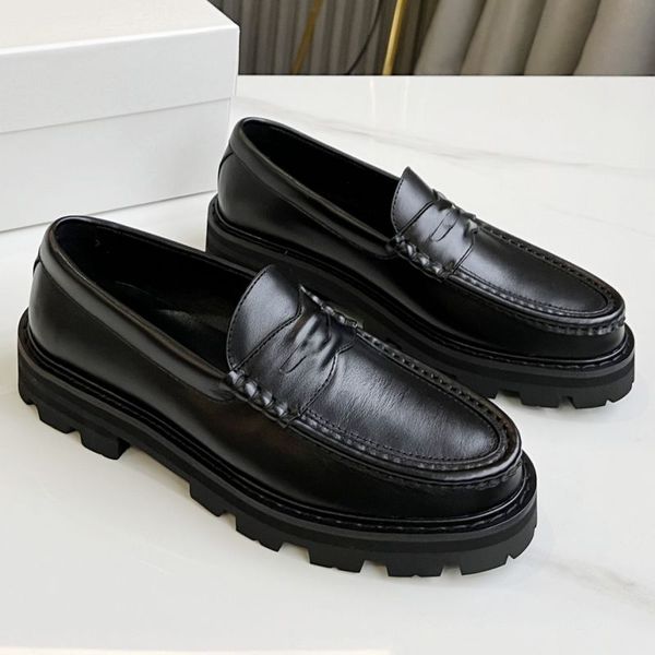 2022 designer women dress shoes thick sole heightening arc de triomphe gold buckle loafers lady leather trample lazy mules, Black
2022 designer women dress shoes thick sole heightening arc de triomphe gold buckle loafers lady leather trample lazy mules, Black