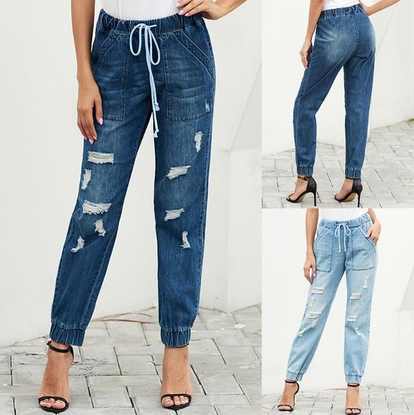 women's jeans 2021 blue high waist elastic band tight body long ripped small foot for women
women's jeans 2021 blue high waist elastic band tight body long ripped small foot for women