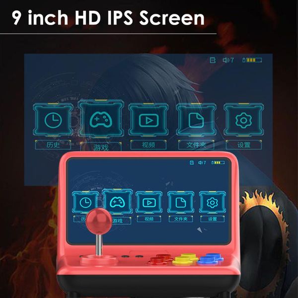 9-inch game console 2000 hd joystick nostalgic home arcade handle link two-player portable players
9-inch game console 2000 hd joystick nostalgic home arcade handle link two-player portable players