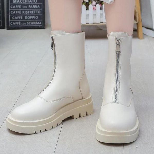 boots women genuine leather fashion handmade cow patent short front zipper platform, Black
boots women genuine leather fashion handmade cow patent short front zipper platform, Black