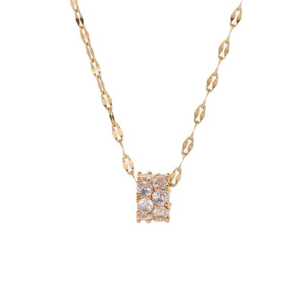 chains full diamond small waist titanium steel necklace female double row ball pendant clavicle chain micro inlaid item jewelry, Silver
chains full diamond small waist titanium steel necklace female double row ball pendant clavicle chain micro inlaid item jewelry, Silver