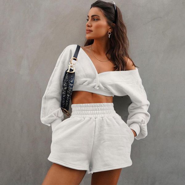 women's tracksuits sportswear two-piece suit autumn and winter streetwear sweatshirt + sports yoga shorts loose, Gray
women's tracksuits sportswear two-piece suit autumn and winter streetwear sweatshirt + sports yoga shorts loose, Gray