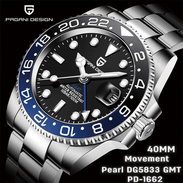 wristwatches pagani design 2021 gmt watch ceramic bezel stainless steel diving men 100m waterproof luxury mechanical luminous, Slivery;brown
wristwatches pagani design 2021 gmt watch ceramic bezel stainless steel diving men 100m waterproof luxury mechanical luminous, Slivery;brown