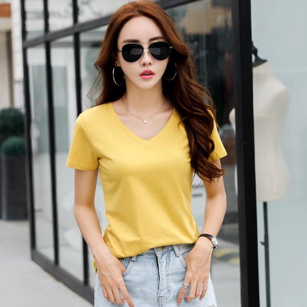 women's t-shirt bobokateer v-neck cotton t shirt women clothes short sleeve poleras mujer oversized woman tshirts black tee ladies, White
women's t-shirt bobokateer v-neck cotton t shirt women clothes short sleeve poleras mujer oversized woman tshirts black tee ladies, White