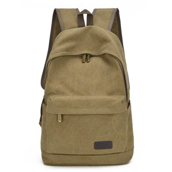 backpack canvas trend bag casual travel men's student schoolbag