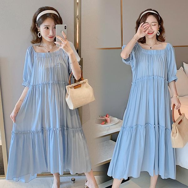 arrive summer maternity dress woman loose version a-line large size dresses pregnant clothing md-02942, White
arrive summer maternity dress woman loose version a-line large size dresses pregnant clothing md-02942, White