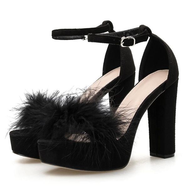 sandals 2021 women summer fetish 11cm high heels 4cm platform lady fur pumps gladiator thick block chunky prom shoes, Black
sandals 2021 women summer fetish 11cm high heels 4cm platform lady fur pumps gladiator thick block chunky prom shoes, Black