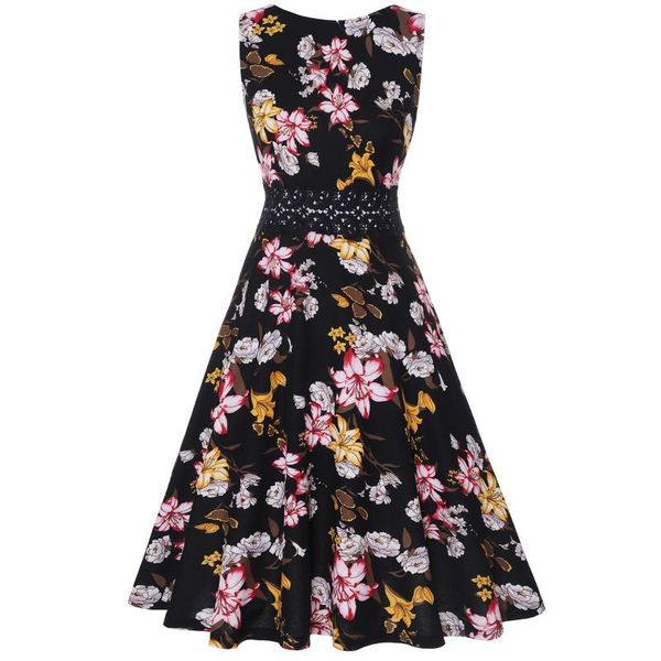 summer dress women sleeveless floral print vintage casual tank retro 50s 60s robe rockabilly chic party dresses vestidos, Black;gray
summer dress women sleeveless floral print vintage casual tank retro 50s 60s robe rockabilly chic party dresses vestidos, Black;gray