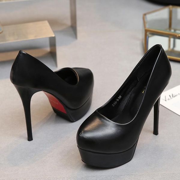 cm super high heels waterproof platform womens shoes thin casual work dress party pumps small size shoe 33, Black
cm super high heels waterproof platform womens shoes thin casual work dress party pumps small size shoe 33, Black