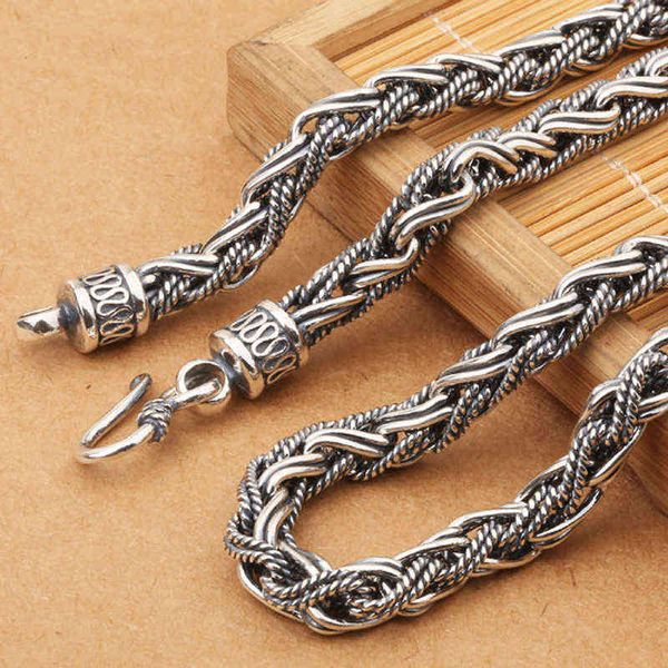 7mm handmade twisted rope chain 100% thai silver necklace s925 sterling heavy men gothic jewelry wholesale
7mm handmade twisted rope chain 100% thai silver necklace s925 sterling heavy men gothic jewelry wholesale