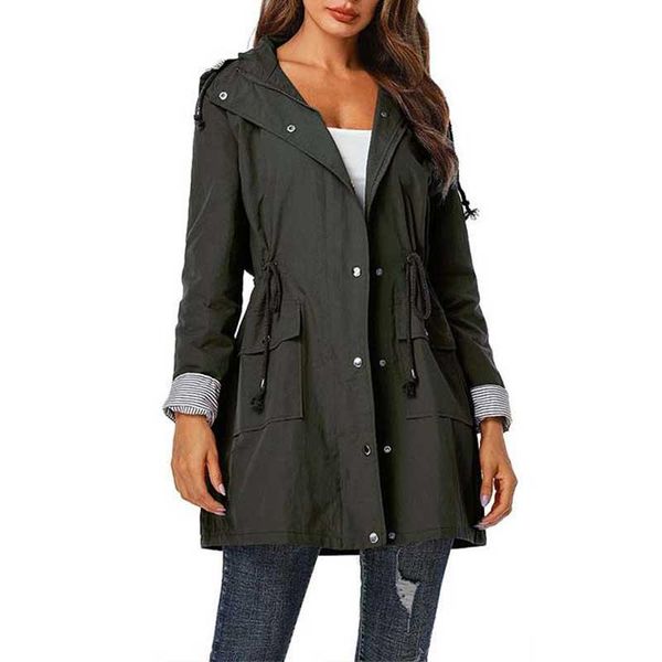Autumn Outdoor Hooded Rain Coat Waterproof Coat Ladies Winter Hiking Windproof Trench Coat Trench Women Female Windbreaker, Tan;black
Autumn Outdoor Hooded Rain Coat Waterproof Coat Ladies Winter Hiking Windproof Trench Coat Trench Women Female Windbreaker, Tan;black