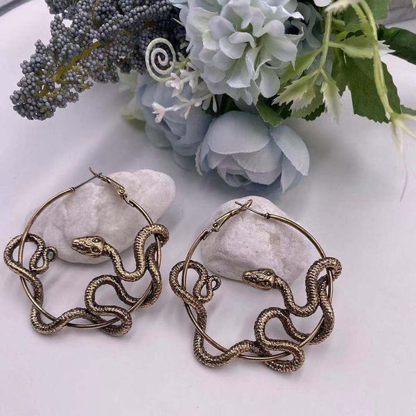 hoop & huggie women personality earrings gothic cool punk antique animal black snake crazy twining, Golden;silver
hoop & huggie women personality earrings gothic cool punk antique animal black snake crazy twining, Golden;silver
