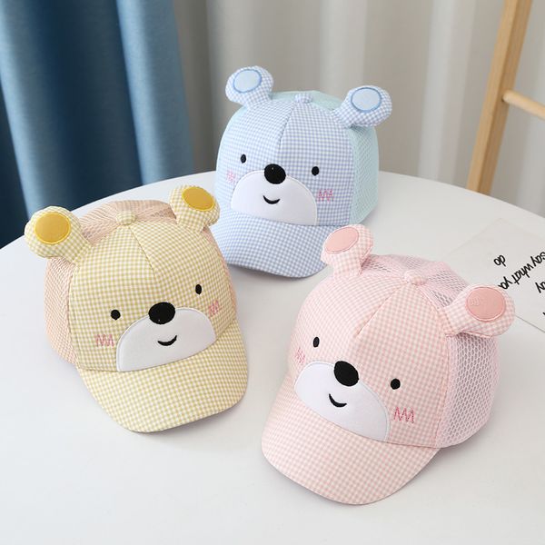 baby duck tongue spring and autumn thin baby adjustable cute bear soft brim baseball cap sun visor, Yellow
baby duck tongue spring and autumn thin baby adjustable cute bear soft brim baseball cap sun visor, Yellow
