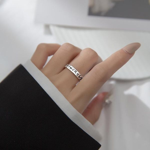 cluster rings real 925 sterling silver vintage for women letter lucky adjustable finger female party jewelry anillos drop, Golden;silver
cluster rings real 925 sterling silver vintage for women letter lucky adjustable finger female party jewelry anillos drop, Golden;silver