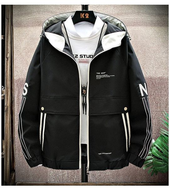 downs men's casual hip-hop hooded jacket2021 patchwork coat letter bomber jacket street style;, Black
downs men's casual hip-hop hooded jacket2021 patchwork coat letter bomber jacket street style;, Black