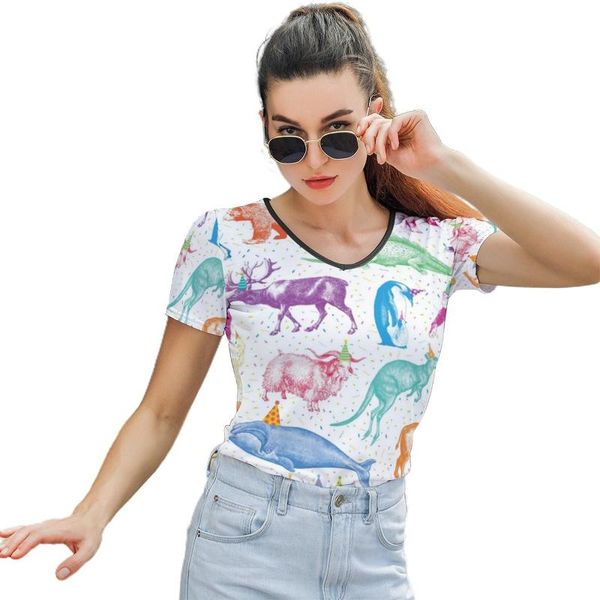 animal t shirt street style t-shirt funny womens short sleeve graphic o neck polyester tshirt women's, White
animal t shirt street style t-shirt funny womens short sleeve graphic o neck polyester tshirt women's, White
