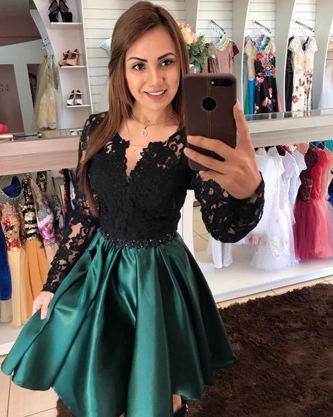 2022 long sleeves lace homecoming dresses short stain mini graduation formal party gown club special occasion dress, Blue;pink
2022 long sleeves lace homecoming dresses short stain mini graduation formal party gown club special occasion dress, Blue;pink