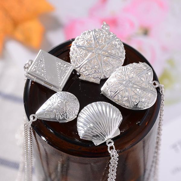 pendant necklaces plated po frame heart locket long chain vintage bohemian hollow flower water drop shell necklace women jewelry, Silver
pendant necklaces plated po frame heart locket long chain vintage bohemian hollow flower water drop shell necklace women jewelry, Silver