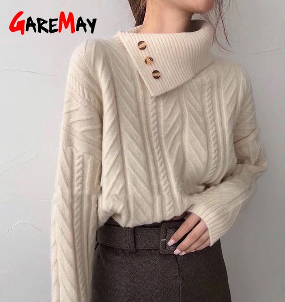 autumn winter turn-collar oversize turtlenect thick sweater pullovers women long sleeve female casual big jumper 210428, White;black
autumn winter turn-collar oversize turtlenect thick sweater pullovers women long sleeve female casual big jumper 210428, White;black