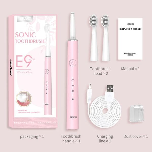 smart electric toothbrush seago e9 40000 strokes sonic rechargeable male and female student couple automatic soft fur waterproof
smart electric toothbrush seago e9 40000 strokes sonic rechargeable male and female student couple automatic soft fur waterproof