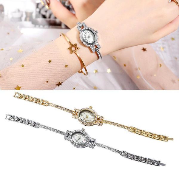 women simple oval small dial rhinestone shiny bracelet watch wristwatch gift quartz watches wristwatches, Slivery;brown
women simple oval small dial rhinestone shiny bracelet watch wristwatch gift quartz watches wristwatches, Slivery;brown