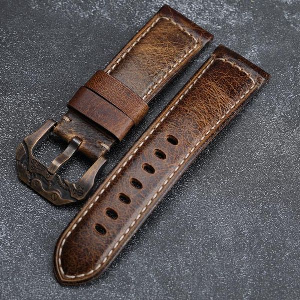 watch bands handmade leather strap, 22 24 26mm compatible for pam mechanical style bronze gear buckle, vintage bracelet, Black;brown
watch bands handmade leather strap, 22 24 26mm compatible for pam mechanical style bronze gear buckle, vintage bracelet, Black;brown