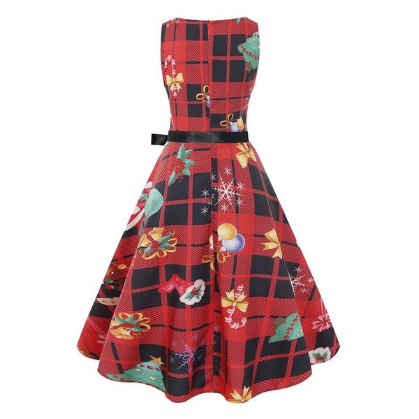 female dress, plaid floral print round neck sleeveless one-piece for women, s//l/xl/xxl casual dresses, Black;gray
female dress, plaid floral print round neck sleeveless one-piece for women, s//l/xl/xxl casual dresses, Black;gray