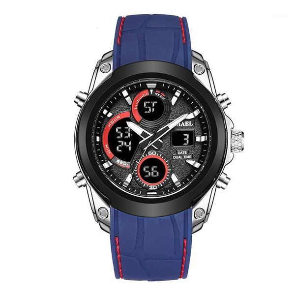 wristwatches synoke luxury men wristwatch silicone watchband resistant business watch 5bar dual display designer military watches, Slivery;brown
wristwatches synoke luxury men wristwatch silicone watchband resistant business watch 5bar dual display designer military watches, Slivery;brown