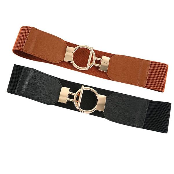 belts party dress belt for women wide elastic stretch cummerbunds ladies fashion metal round buckle waist corset waistband accessories, Black;brown
belts party dress belt for women wide elastic stretch cummerbunds ladies fashion metal round buckle waist corset waistband accessories, Black;brown