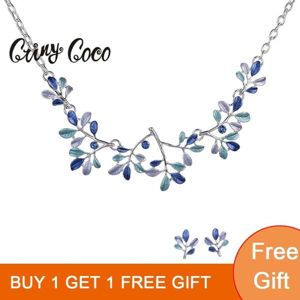 cring coco 2021 leaf plant necklace for women female trendy enamel blue color chains choker necklaces jewelry accessories, Silver
cring coco 2021 leaf plant necklace for women female trendy enamel blue color chains choker necklaces jewelry accessories, Silver