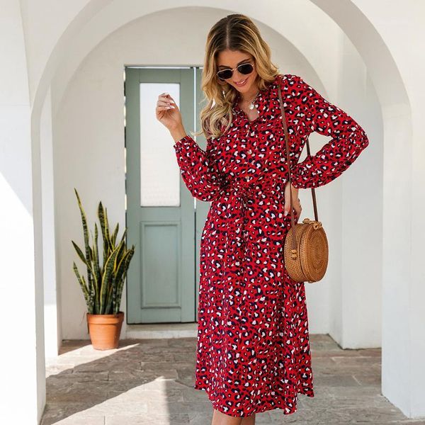 casual dresses elegent ladies medium long leopard print dress women 2021 full sleeve v neck spring summer mid calf, Black;gray
casual dresses elegent ladies medium long leopard print dress women 2021 full sleeve v neck spring summer mid calf, Black;gray