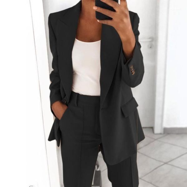 women's suits & blazers small suit jacket business clothing graceful and fashionable formal wear one button autumn, White;black
women's suits & blazers small suit jacket business clothing graceful and fashionable formal wear one button autumn, White;black